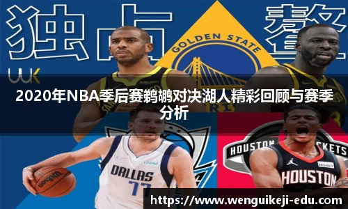 2020年NBA季后赛鹈鹕对决湖人精彩回顾与赛季分析